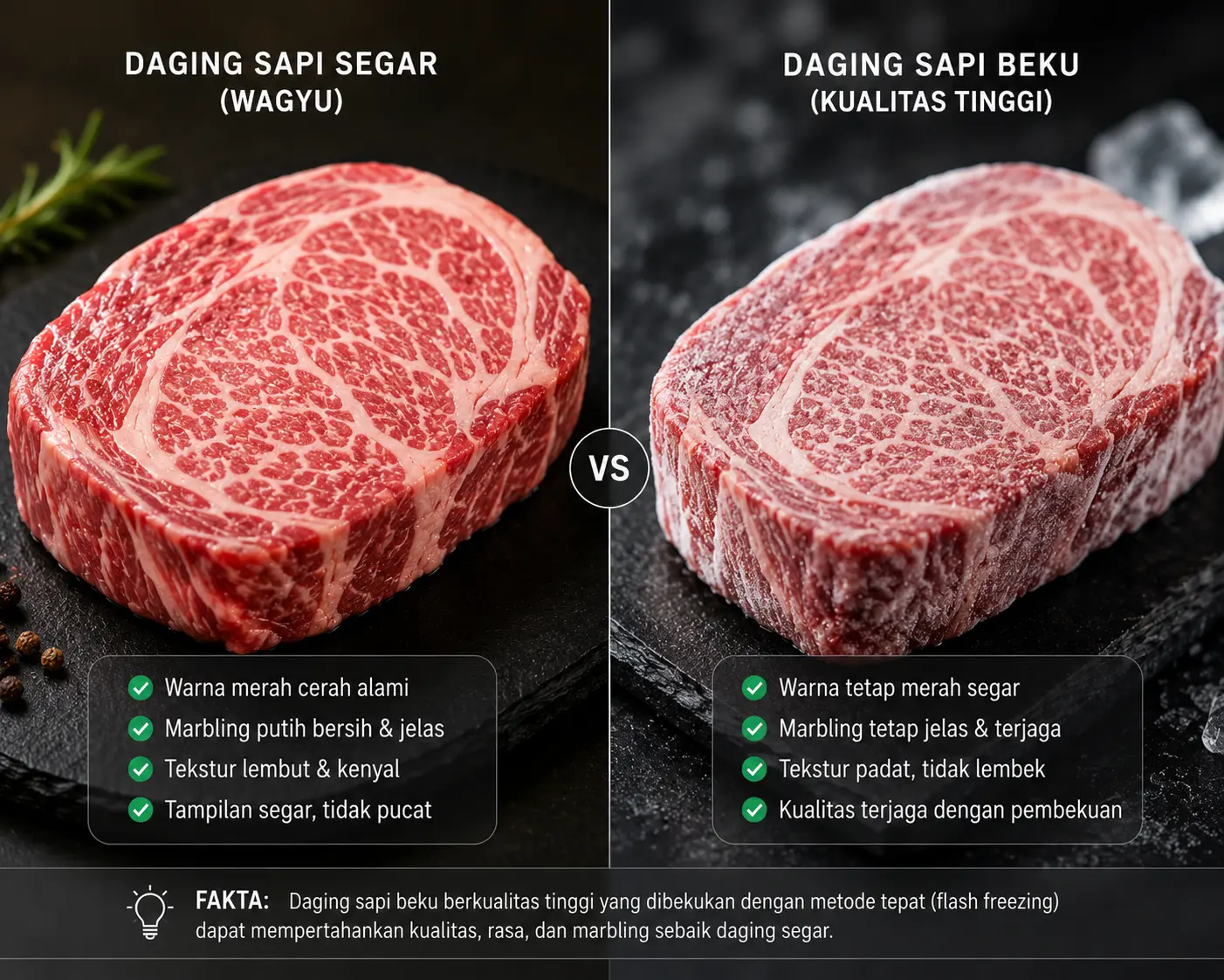 Perbedaan Daging Sapi Segar dan Beku, Panduan Lengkap dari Supplier Premium