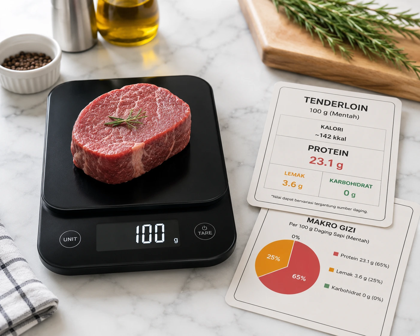 100 Gram Daging Sapi Berapa Protein? Ini Jawaban Lengkapnya (per Potongan)