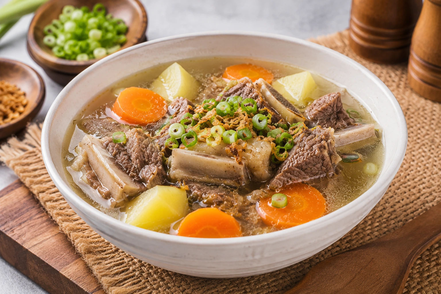 Resep Sop Daging Sapi Bening, Gurih & Empuk (Ala Restoran)