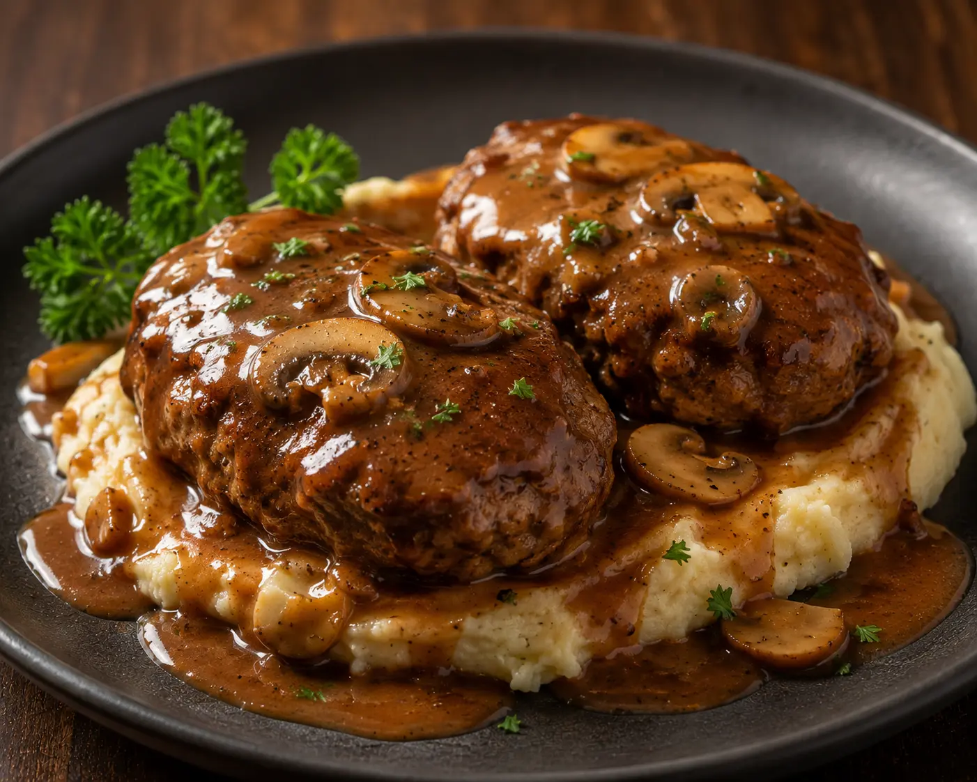 Salisbury Steak, Resep Lengkap Saus Jamur Halal Ala Steak Industry