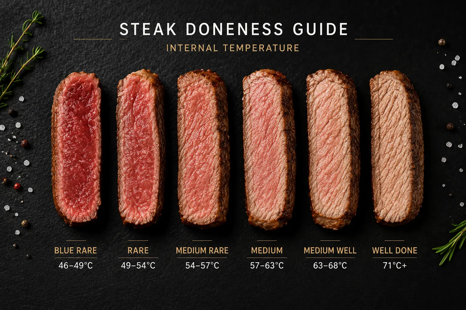 Urutan Kematangan Steak, Panduan Lengkap dari Blue Rare ke Well Done